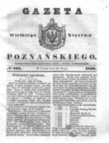 Gazeta Wielkiego Xięstwa Poznańskiego 1839.05.29 Nr122
