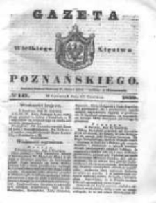 Gazeta Wielkiego Xięstwa Poznańskiego 1839.06.27 Nr147