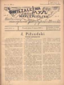 Niezależna Myśl Nauczycielska: ilustrowane czasopismo pedagogiczno literackie 1935.03.15 R.2 Nr6