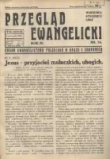 Przegląd Ewangelicki: organ ewangelizmu polskiego w kraju i zagranicą 1937.10.03 R.4 Nr26