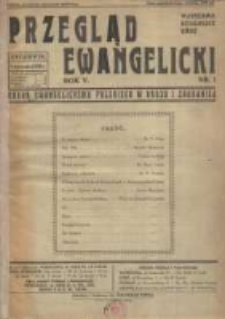Przegląd Ewangelicki: organ ewangelizmu polskiego w kraju i zagranicą 1938.01.01 R.5 Nr1