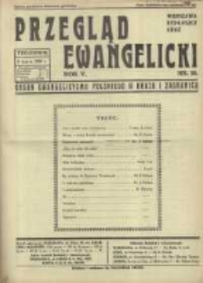 Przegląd Ewangelicki: organ ewangelizmu polskiego w kraju i zagranicą 1938.03.06 R.5 Nr10