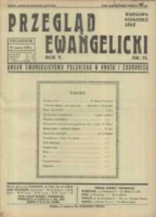 Przegląd Ewangelicki: organ ewangelizmu polskiego w kraju i zagranicą 1938.03.27 R.5 Nr13