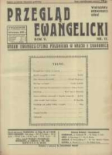 Przegląd Ewangelicki: organ ewangelizmu polskiego w kraju i zagranicą 1938.04.24 R.5 Nr17