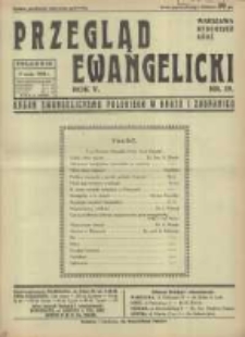 Przegląd Ewangelicki: organ ewangelizmu polskiego w kraju i zagranicą 1938.05.08 R.5 Nr19