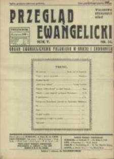 Przegląd Ewangelicki: organ ewangelizmu polskiego w kraju i zagranicą 1938.06.12 R.5 Nr24