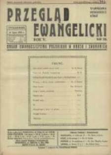 Przegląd Ewangelicki: organ ewangelizmu polskiego w kraju i zagranicą 1938.07.10 R.5 Nr28