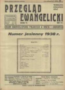 Przegląd Ewangelicki: organ ewangelizmu polskiego w kraju i zagranicą 1938.09.11 R.5 Nr37