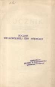 Rocznik Wielkopolskiej Izby Rolniczej w Poznaniu na rok 1924
