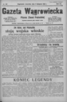Gazeta Wągrowiecka: pismo ziemi pałuckiej 1935.11.07 R.15 Nr257