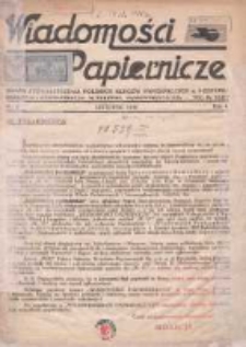 Wiadomości Papiernicze: organ Stowarzyszenia Polskich Kupców Papierniczych w Poznaniu 1932 listopad R.1 Nr1