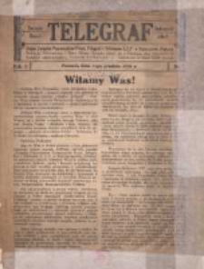 Telegraf: organ Związku Pracowników Poczt, Telegrafów i Telefonów Zjednoczenia Zawodowego Polskiego w Rzeczypospolitej Polskiej 1926.12.01 R.1 Nr1