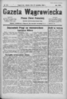 Gazeta Wągrowiecka: pismo ziemi pałuckiej 1938.09.27 R.18 Nr221