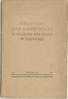 Bibljoteka Jana Kasprowicza w Muzeum Miejskiem w Poznaniu