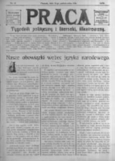 Praca: tygodnik polityczny i literacki, illustrowany. 1914.10.18 R.18 nr42