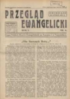 Przegląd Ewangelicki: organ Polskich Zbor&oacute;w Ewangelickich na Pomorzu i w Poznańskiem 1934.02.16 R.1 Nr4