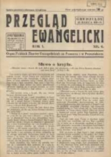 Przegląd Ewangelicki: organ Polskich Zbor&oacute;w Ewangelickich na Pomorzu i w Poznańskiem 1934.03.16 R.1 Nr6