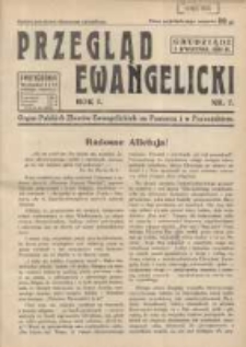 Przegląd Ewangelicki: organ Polskich Zborów Ewangelickich na Pomorzu i w Poznańskiem 1934.04.01 R.1 Nr7