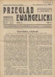 Przegląd Ewangelicki: organ Polskich Zbor&oacute;w Ewangelickich na Pomorzu i w Poznańskiem 1934.05.01 R.1 Nr9