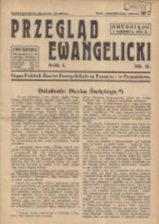 Przegląd Ewangelicki: organ Polskich Zbor&oacute;w Ewangelickich na Pomorzu i w Poznańskiem 1934.06.01 R.1 Nr11