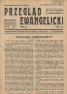Przegląd Ewangelicki: organ Polskich Zbor&oacute;w Ewangelickich na Pomorzu i w Poznańskiem 1934.07.01 R.1 Nr13