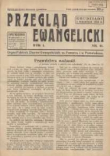 Przegląd Ewangelicki: organ Polskich Zbor&oacute;w Ewangelickich na Pomorzu i w Poznańskiem 1934.09.01 R.1 Nr15