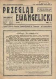 Przegląd Ewangelicki: organ Polskich Zbor&oacute;w Ewangelickich na Pomorzu i w Poznańskiem 1934.12.01 R.1 Nr21