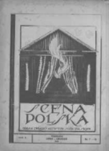 Scena Polska: organ Związku Artyst&oacute;w Scen Polskich. 1923 R.5 nr7-12