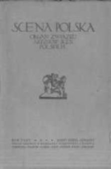 Scena Polska: organ Związku Artystów Scen Polskich. 1926 R.8 z.3-4