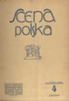 Scena Polska: organ Związku Artystów Scen Polskich. 1929 R.9 z.4