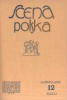 Scena Polska: organ Związku Artystów Scen Polskich. 1929 R.9 z.12