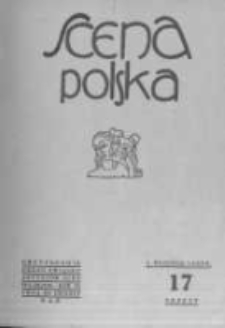 Scena Polska: organ Związku Artystów Scen Polskich. 1929 R.9 z.17