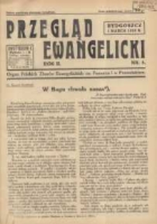 Przegląd Ewangelicki: organ Polskich Zborów Ewangelickich na Pomorzu i w Poznańskiem 1935.03.01 R.2 Nr5