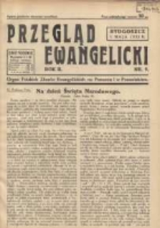 Przegląd Ewangelicki: organ Polskich Zbor&oacute;w Ewangelickich na Pomorzu i w Poznańskiem 1935.05.01 R.2 Nr9