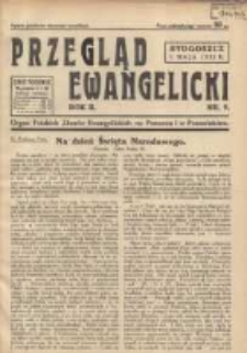 Przegląd Ewangelicki: organ Polskich Zborów Ewangelickich na Pomorzu i w Poznańskiem 1935.05.01 R.2 Nr9