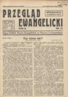 Przegląd Ewangelicki: organ Polskich Zborów Ewangelickich na Pomorzu i w Poznańskiem 1935.06.16 R.2 Nr12