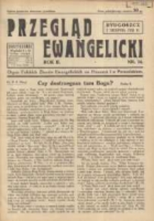 Przegląd Ewangelicki: organ Polskich Zborów Ewangelickich na Pomorzu i w Poznańskiem 1935.08.01 R.2 Nr14