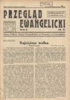 Przegląd Ewangelicki: organ Polskich Zbor&oacute;w Ewangelickich na Pomorzu i w Poznańskiem 1935.09.16 R.2 Nr18