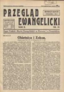 Przegląd Ewangelicki: organ Polskich Zbor&oacute;w Ewangelickich na Pomorzu i w Poznańskiem 1935.10.01 R.2 Nr19