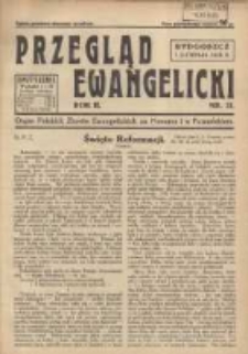 Przegląd Ewangelicki: organ Polskich Zbor&oacute;w Ewangelickich na Pomorzu i w Poznańskiem 1935.11.01 R.2 Nr21