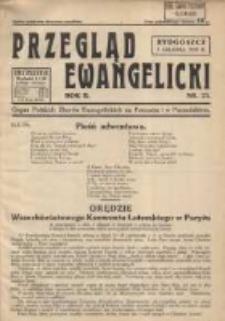 Przegląd Ewangelicki: organ Polskich Zborów Ewangelickich na Pomorzu i w Poznańskiem 1935.12.01 R.2 Nr23