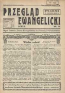 Przegląd Ewangelicki: organ Polskich Zbor&oacute;w Ewangelickich na Pomorzu i w Poznańskiem 1935.12.21 R.2 Nr24