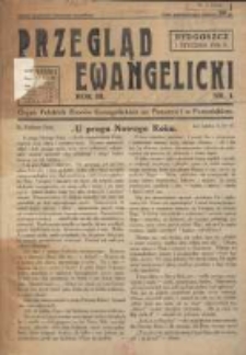 Przegląd Ewangelicki: organ Polskich Zbor&oacute;w Ewangelickich na Pomorzu i w Poznańskiem 1936.01.01 R.3 Nr1