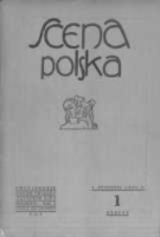 Scena Polska: organ Związku Artyst&oacute;w Scen Polskich. 1930 R.10 z.1