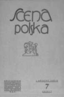 Scena Polska: organ Związku Artystów Scen Polskich. 1930 R.10 z.7