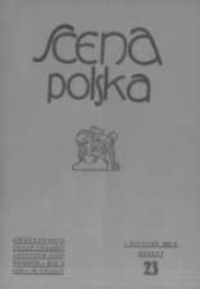 Scena Polska: organ Związku Artyst&oacute;w Scen Polskich. 1930 R.10 z.23