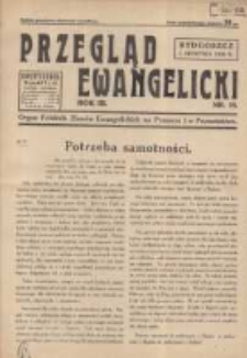 Przegląd Ewangelicki: organ Polskich Zborów Ewangelickich na Pomorzu i w Poznańskiem 1936.08.01 R.3 Nr15