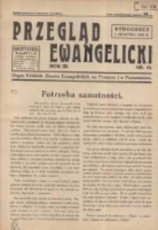 Przegląd Ewangelicki: organ Polskich Zbor&oacute;w Ewangelickich na Pomorzu i w Poznańskiem 1936.08.01 R.3 Nr15