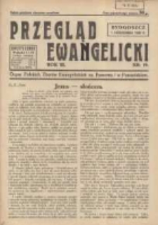 Przegląd Ewangelicki: organ Polskich Zborów Ewangelickich na Pomorzu i w Poznańskiem 1936.10.01 R.3 Nr19