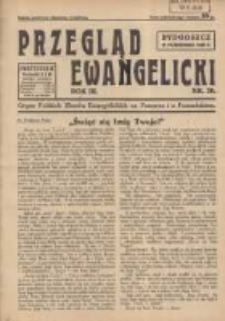 Przegląd Ewangelicki: organ Polskich Zborów Ewangelickich na Pomorzu i w Poznańskiem 1936.10.16 R.3 Nr20
